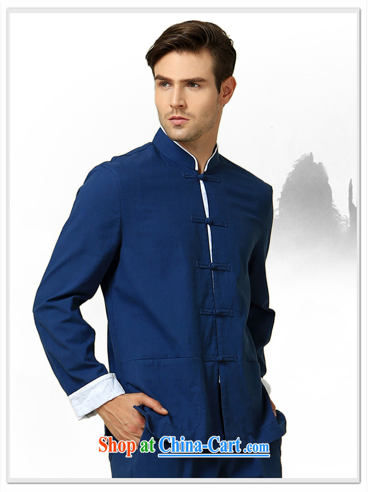 Products HANNIZI new classical Chinese long-sleeved shirt, for Chinese wind jacket and Chinese-tie retro kung fu with light blue 185 pictures, price, brand platters! Elections are good character, the national distribution, so why buy now enjoy more preferential! Health
