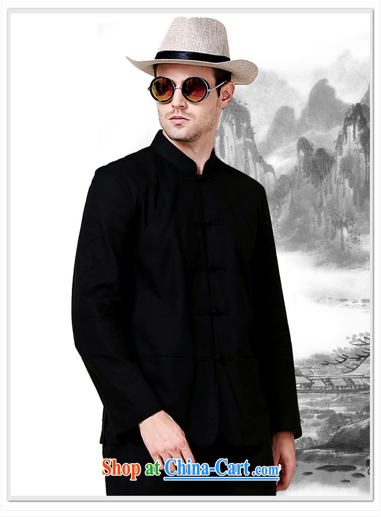 Products HUNNZ classical, for cultivating male Chinese China wind national costumes kung fu clothing men and Chinese long-sleeved jacket black 185 pictures, price, brand platters! Elections are good character, the national distribution, so why buy now enjoy more preferential! Health