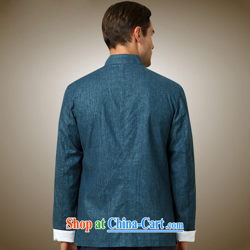 Products HANNIZI 2015 new classical minimalist men Tang jackets China wind up for the charge-back Chinese men's long-sleeved blue 190, Korea, (hannizi), shopping on the Internet