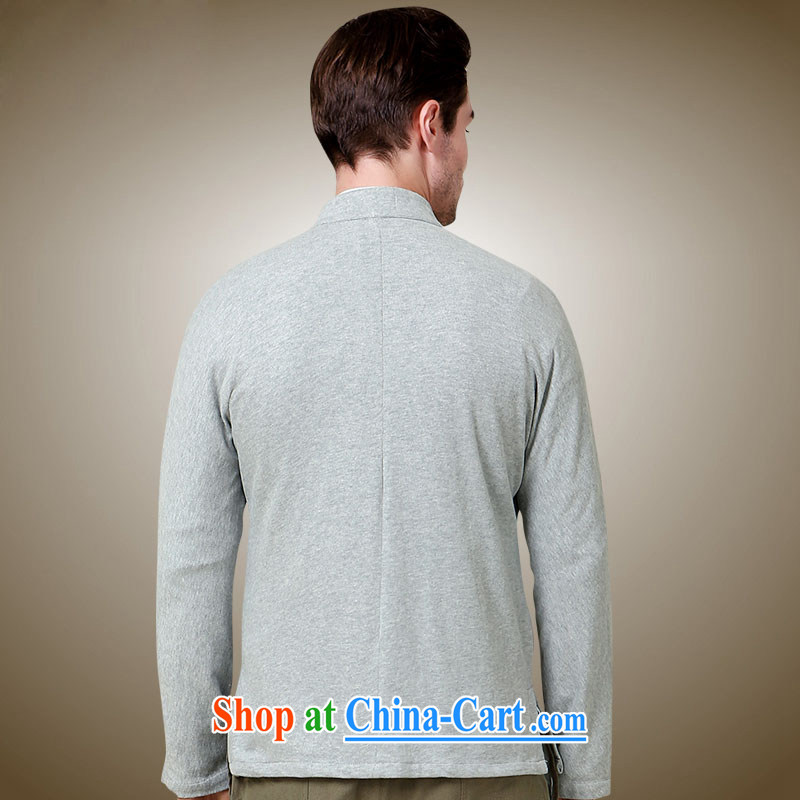 Name HUNNZ, new, simple men Tang jackets classical Chinese style long-sleeved Chinese, for the charge-back jacket gray 185, HUNNZ, shopping on the Internet