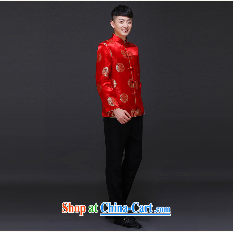 Imperial Land advisory committee Sau Wo service men's new Chinese wedding red married men and Chinese Soo Wo service smock dress the groom toast wedding dresses Chinese groom T-shirt with a S pictures, price, brand platters! Elections are good character, the national distribution, so why buy now enjoy more preferential! Health