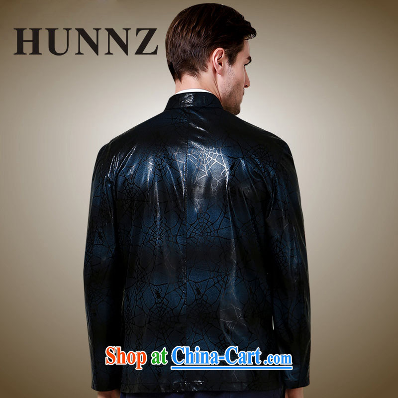 Products HUNNZ classical minimalist men Chinese polyester long-sleeved jacket China wind up for the charge-back jacket dark blue 190, HUNNZ, shopping on the Internet
