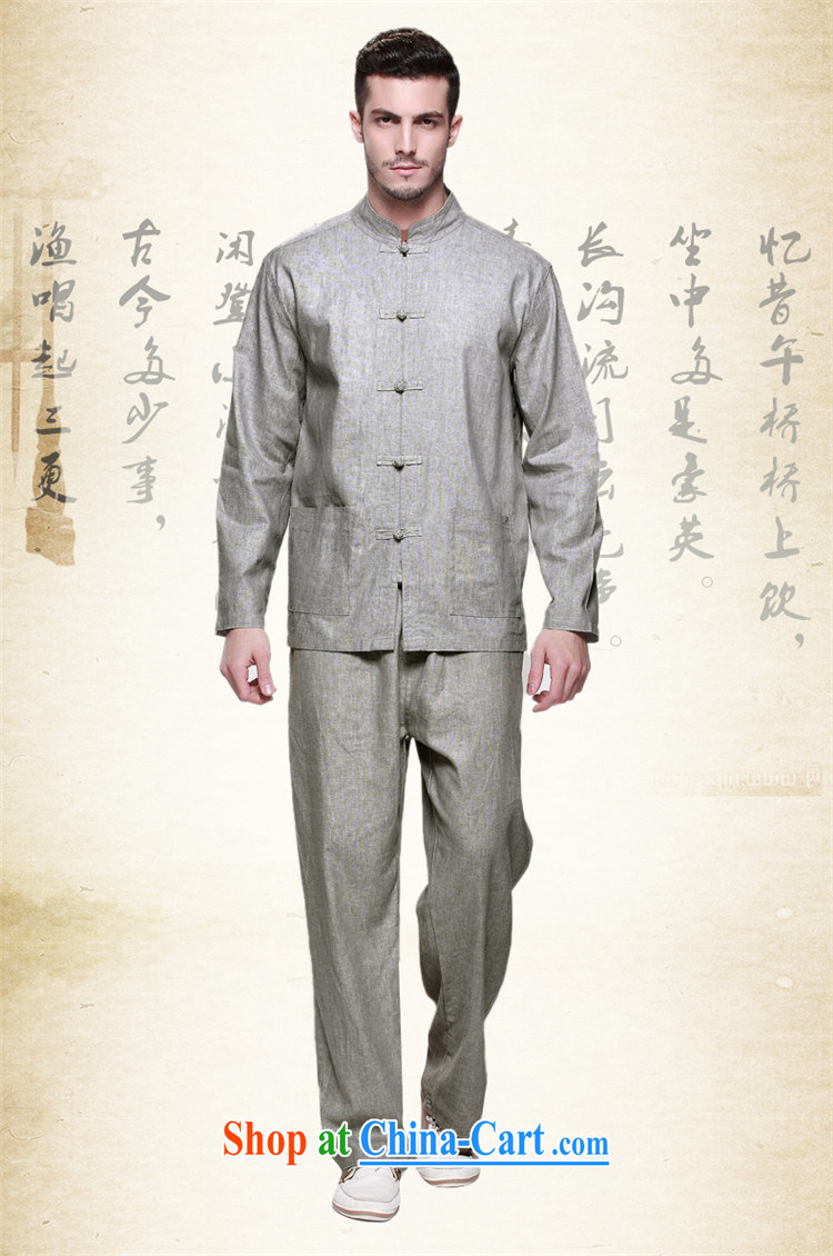name brands HANNIZI New Products natural cotton Ma Man Tang package with Chinese national costume classic Chinese wind-tie men's gray 185 pictures, price, brand platters! Elections are good character, the national distribution, so why buy now enjoy more preferential! Health