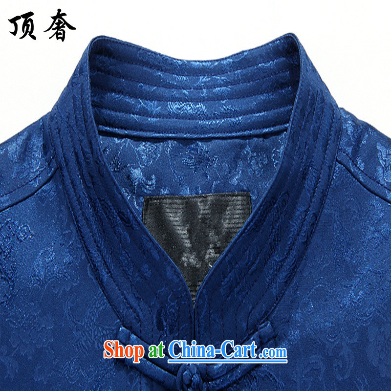 Top Luxury men's long-sleeved Tang with autumn, the collar T-shirt China wind red the life dress Tang with jogging in serving older Chinese Han-man and the collar shirt red Tang jackets 190/XXXL, the top luxury, shopping on the Internet
