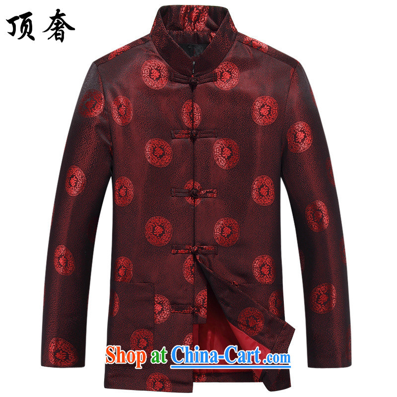 The top luxury spring older people happy Tang replacing old life birthday Chinese men and older persons in couples men and women spring jacket men's clothing, for loose version Han-man T-shirt 190_XXXL male
