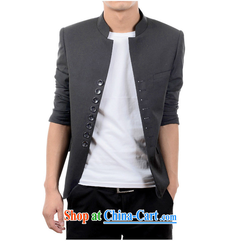 Dan Jie Shi (DANJIESHI) 2015 young trendy and doomed trend retro 8 snap the collar smock suit light gray 180/96 (XL), dan Jie Shi (DAN JIE SHI), online shopping
