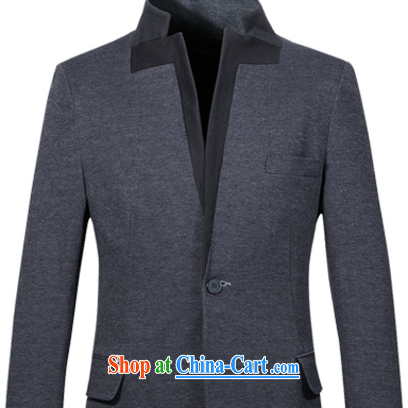 Dan Jie Shi (DANJIESHI) 2015 trendy men and smock collar small suit Male version has the jacket casual jacket black XL, Dan Jie Shi (DAN JIE SHI), online shopping