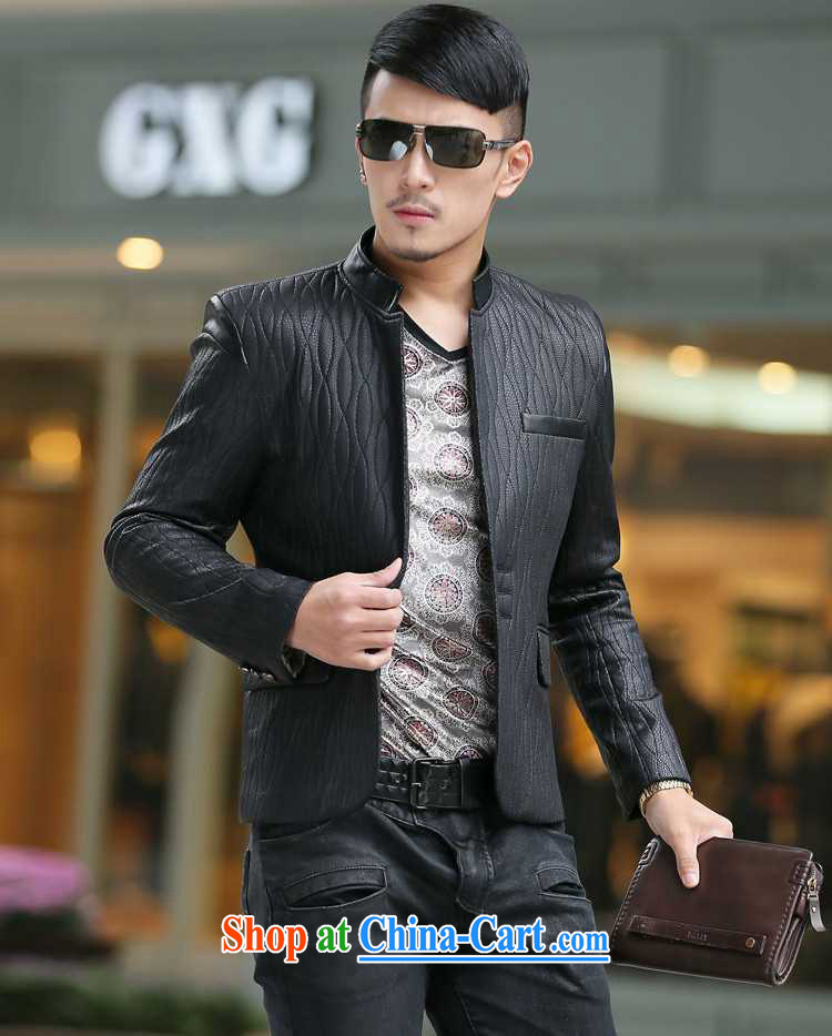 Dan Jie Shi (DANJIESHI) 2015 youth leisure and stylish high-end up, business men and taxi stand collar leather jacket smock jacket suits the color XXXL pictures, price, brand platters! Elections are good character, the national distribution, so why buy now enjoy more preferential! Health