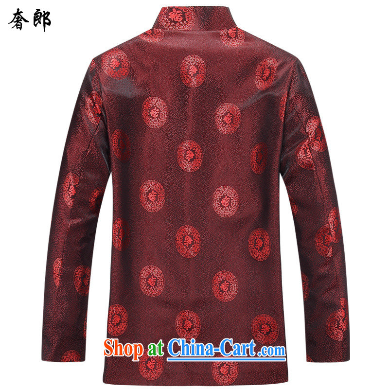 Luxury health autumn men's Chinese jacket men's jacket China wind middle-aged and older Chinese long-sleeved Chinese large, Han-jacket for couples with a sushi birthday Kit 8803 men kit shirt and trousers only 185 men, extravagance, and shopping on the In