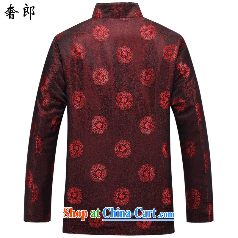 Luxury health 2015 new improved men's autumn and winter short-sleeved jacket with a collar, served in smock older male costumes costumes couples Tang with 88,030 men and T-shirt only 160 women, extravagance, and shopping on the Internet