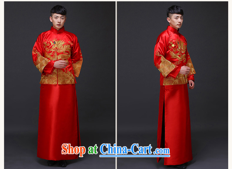 Imperial Land advisory committee Sau Wo service men's clothing Chinese wedding clothes costumes show reel service men's wedding dress red groom eschewed serving Chinese clothing a S pictures, price, brand platters! Elections are good character, the national distribution, so why buy now enjoy more preferential! Health