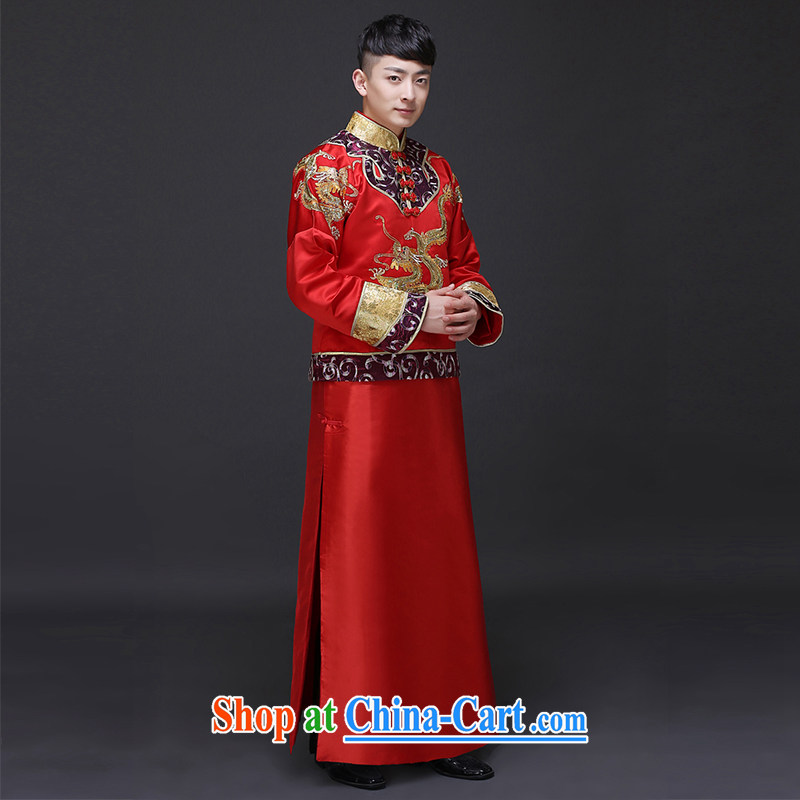 Imperial Land advisory committee Sau Wo service men and the Chinese men's wedding dresses new unbroken bows dress of the Chinese classical smock wedding package clothing a S, Royal land Advisory Committee, and on-line shopping