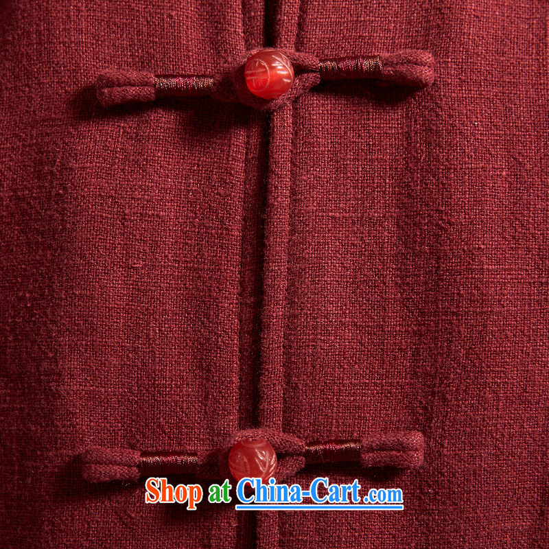De wind church God Ling Chinese men's Chinese Dress cotton jacket Chinese wind jacket minimalist atmosphere surrounded the original Chinese Wind and spring and autumn 2015, scarlet 2XL/180, wind, and shopping on the Internet