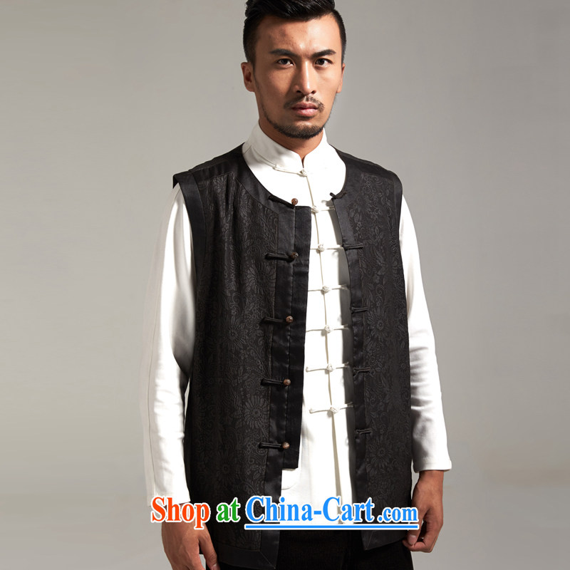 De-tong and Mr HUI Yin-fat high quality Hong Kong cloud yarn Tang is a Chinese, shoulder silk, a Chinese Wind and autumn 2015 new Chinese clothing black 3 XL, de-tong, shopping on the Internet