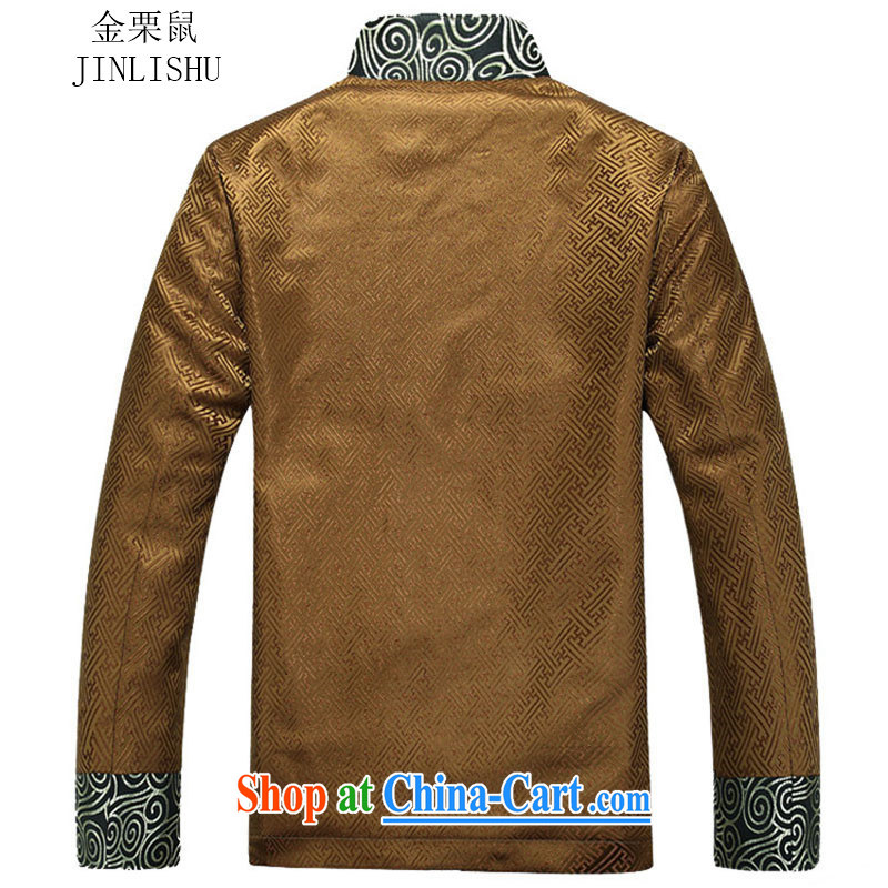 The chestnut mouse tang on men's long-sleeved autumn New Men Tang jackets jacket, Purple XXXL, the chestnut mouse (JINLISHU), and, on-line shopping
