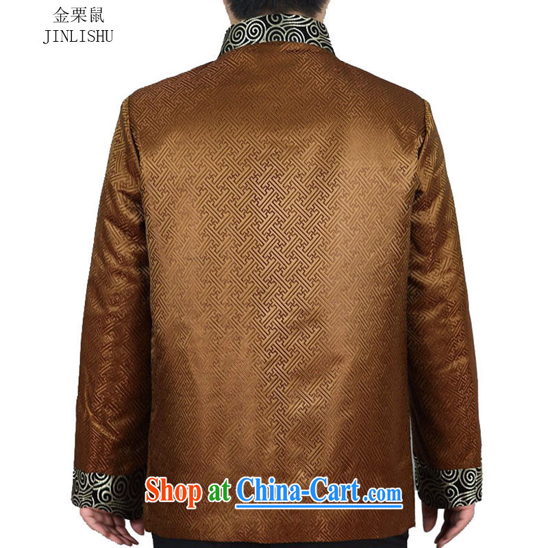 The chestnut mouse Autumn with new Tang on men's long-sleeved men Tang jackets jacket men and the Ho Kim XXXL, the chestnut mouse (JINLISHU), online shopping