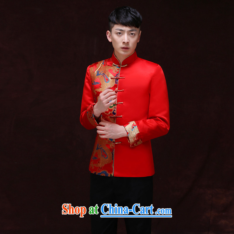 Miss CHOY So-yuk-ki-soo-wo service men and the Chinese marriage the groom the male tang on Sau Wo service, for warm-costumed serving toast marriage dress shirt a L, Miss CHOY So-yuk-ki, shopping on the Internet