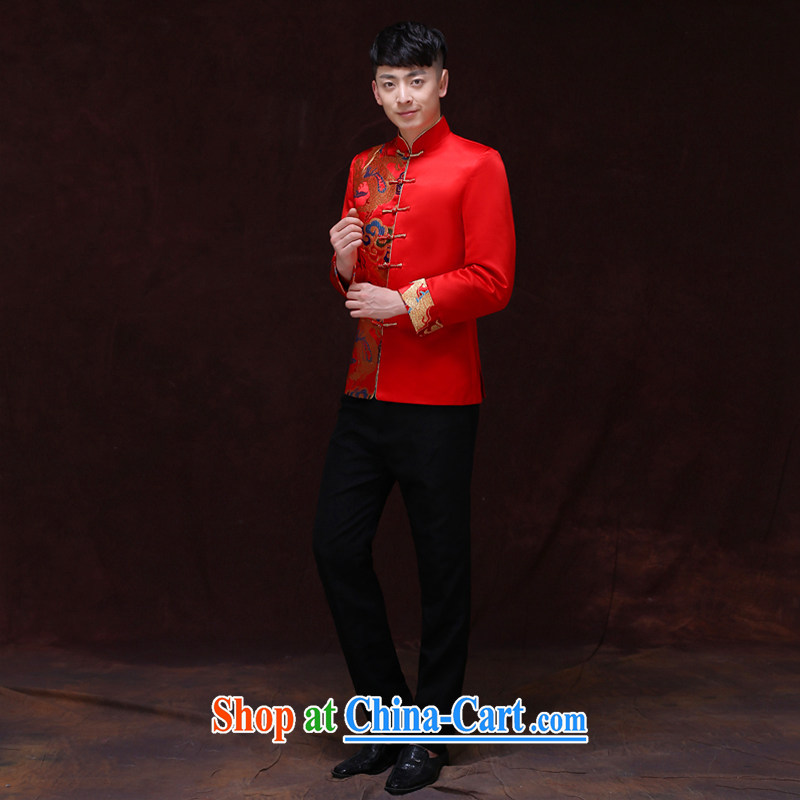 Miss CHOY So-yuk-ki-soo-wo service men and the Chinese marriage the groom the male tang on Sau Wo service, for warm-costumed serving toast marriage dress shirt a L, Miss CHOY So-yuk-ki, shopping on the Internet