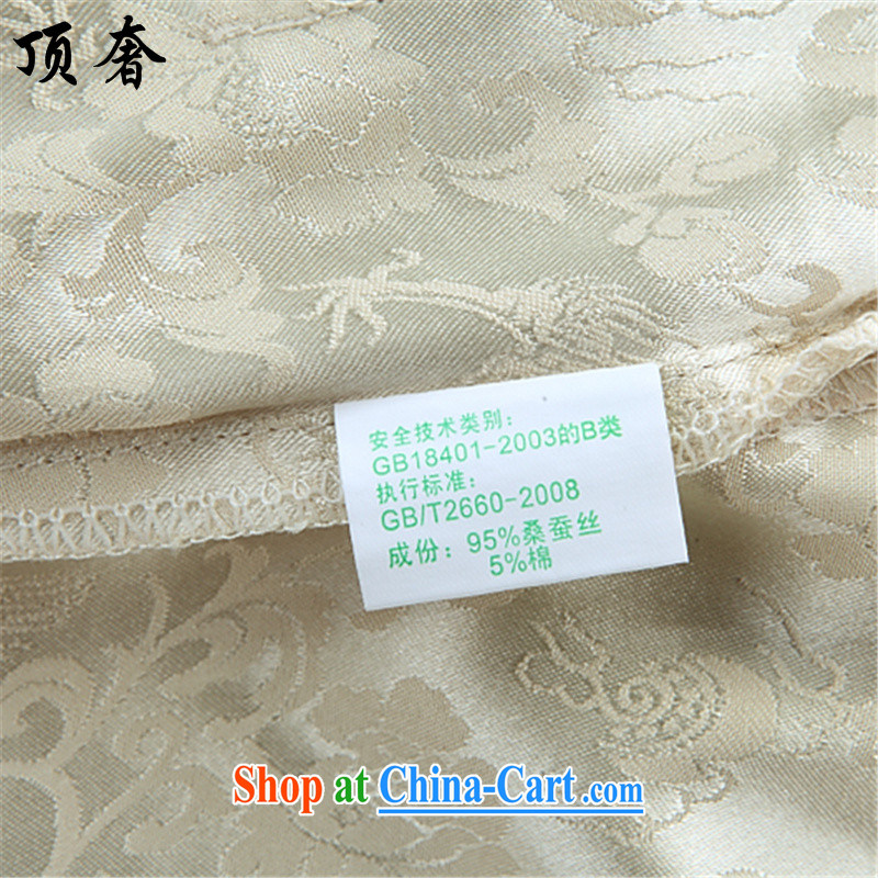 Top Luxury men's Tang is set loose version, for China wind, served the Life dress, older Chinese Kit father loaded with Grandpa white Kit 185/XXL, top luxury, shopping on the Internet