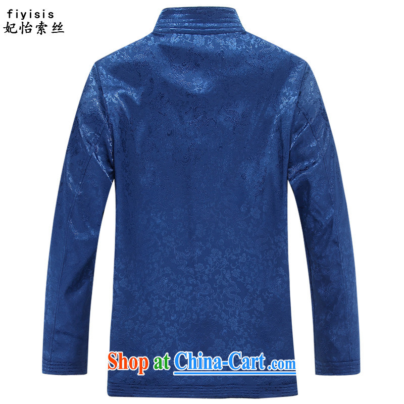 Princess SELINA CHOW (fiyisis) Spring and Autumn and new couples Tang jackets, older festive clothing had birthday dresses, men and women are indeed XL blue T-shirt, 180 Princess SELINA CHOW (fiyisis), online shopping