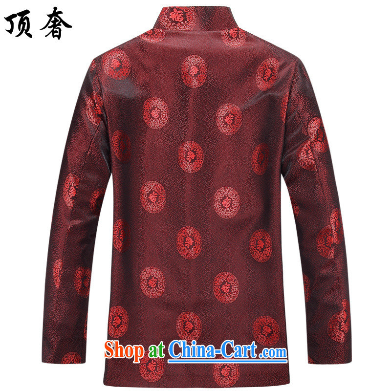 Top Luxury in 2015 older cotton clothing meditation service couples cynosure serving T-shirt Autumn Chinese woman Chinese male dress, served, and red T-shirt 170/M men, the top luxury, shopping on the Internet