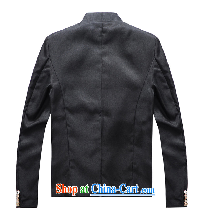 Dan Jie Shi-delivery 2015 spring Korean tide college wind and men, for cultivating leisure smock spring men's suit black suit quality fabrics, XXL NBH, shopping on the Internet