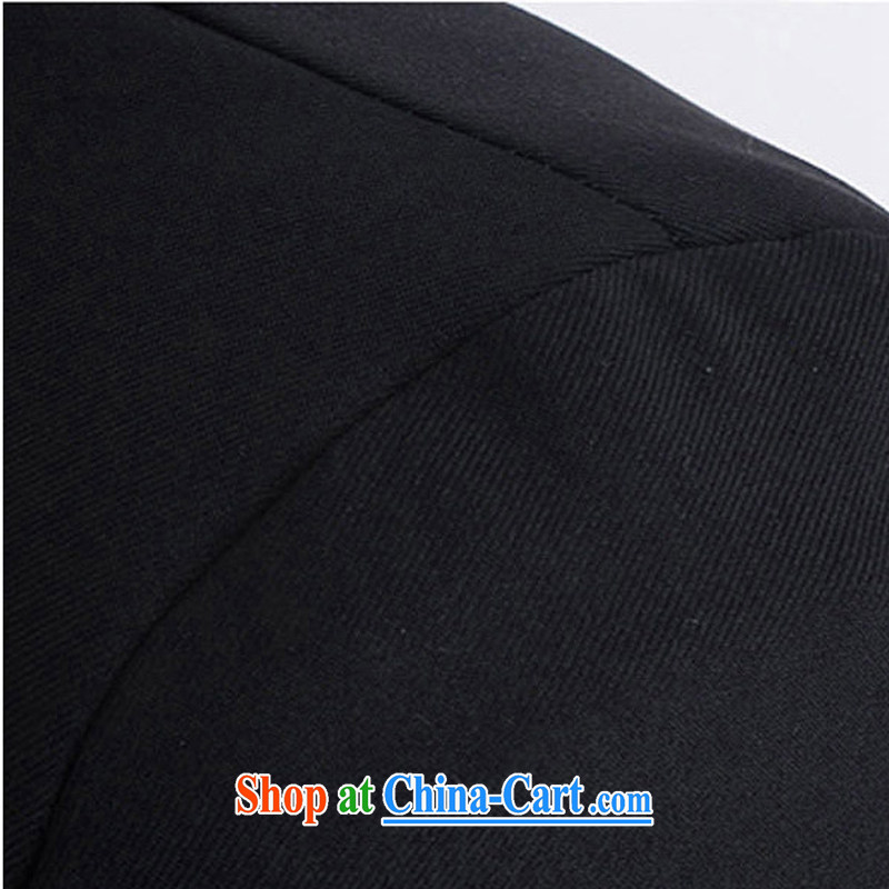 Dan Jie Shi-delivery 2015 spring Korean tide college wind and men, for cultivating leisure smock spring men's suit black suit quality fabrics, XXL NBH, shopping on the Internet