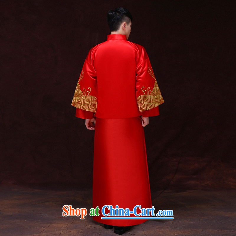 Miss CHOY So-yuk-Ki-su Wo service men's clothing Chinese wedding clothes costumes show reel service men's wedding dress red groom clothing eschewed Chinese clothing a S, Miss CHOY So-yuk-ki, shopping on the Internet