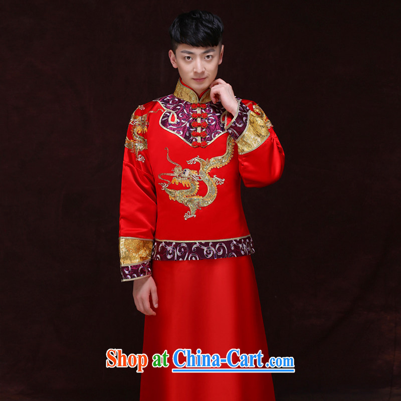 Miss CHOY So-yuk-ki-soo-wo service men and the Chinese men's wedding dresses new unbroken bows dresses of the Tang with costumed smock wedding package clothing a L, Miss CHOY So-yuk-ki, shopping on the Internet