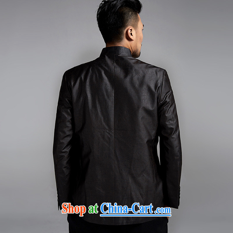 De-church days, fragrant cloud yarn Man Tang jackets high quality embroidery decoration are installed China wind male black and brown XL, wind, and shopping on the Internet