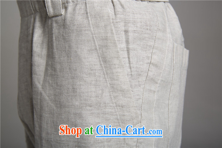 De-tang Kirin 2015 cotton Chinese autumn Elasticated waist trousers China wind pants men's short pants with stylish light gray 2 XL pictures, price, brand platters! Elections are good character, the national distribution, so why buy now enjoy more preferential! Health