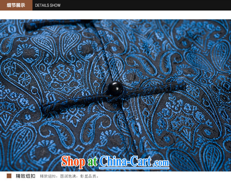 Products HANNIZI New Classic embroidery Chinese Tang in older men, long-sleeved clothing jacket, for the buckle and deep blue XXXL pictures, price, brand platters! Elections are good character, the national distribution, so why buy now enjoy more preferential! Health