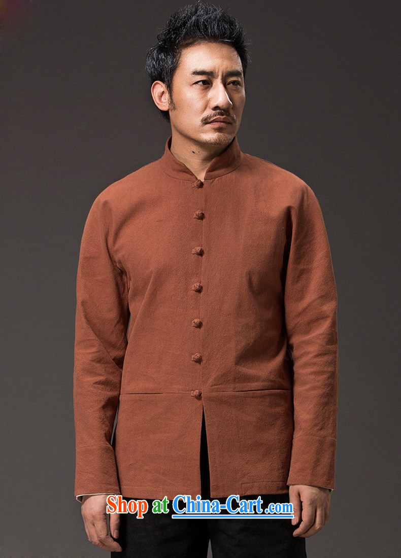 Products HANNIZI New Products solid color natural cotton the casual long-sleeved T-shirt classic kung fu uniform men and monks, men Tang with orange XXXXL pictures, price, brand platters! Elections are good character, the national distribution, so why buy now enjoy more preferential! Health