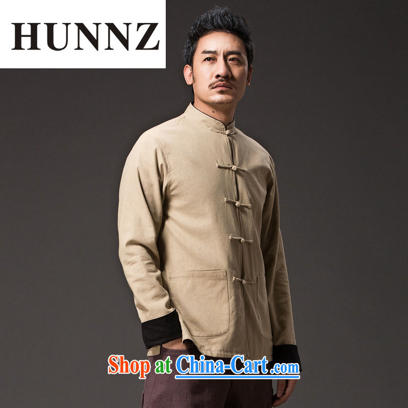Products HUNNZ China wind antique Chinese Classic beauty stylish and simple, for the charge-back and can be two-sided wear clothing and light yellow XXXXL, HUNNZ, shopping on the Internet