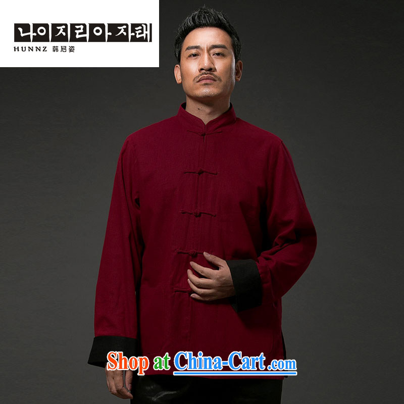 Products HANNIZI China wind antique Chinese Classic beauty stylish and simple, for the charge-back and can be two-sided wear clothing and deep red XXXXL, Korea, colorful (hannizi), online shopping