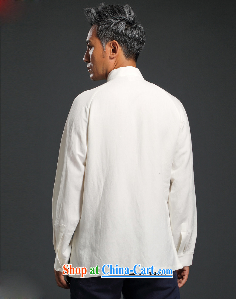 name brands HUNNZ natural linen Solid Color casual loose long-sleeved China wind men Tang on the buckle, for men and Han-white XXXXL pictures, price, brand platters! Elections are good character, the national distribution, so why buy now enjoy more preferential! Health