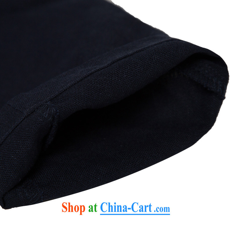 Name, HUNNZ China wind natural cotton the priest serving classic Chinese Han-liberal spiritual cynosure serving serving wise dark blue XXXL, HUNNZ, shopping on the Internet
