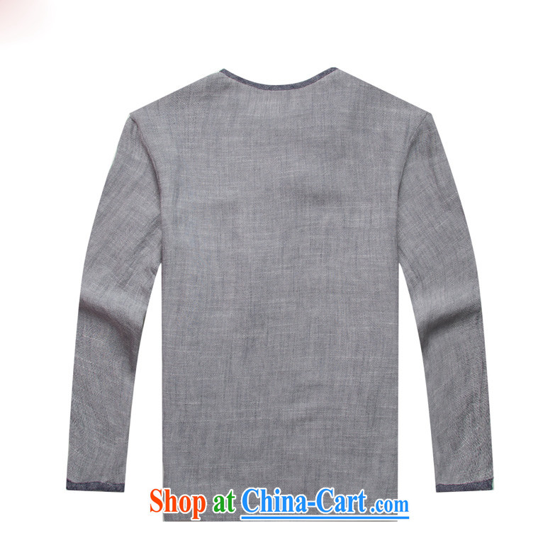 name brands HUNNZ China wind cotton the tea serving Chinese long-sleeved improved Han-cynosure practice serving loose ends a T-shirt and gray XXXXL pictures, price, brand platters! Elections are good character, the national distribution, so why buy now enjoy more preferential! Health