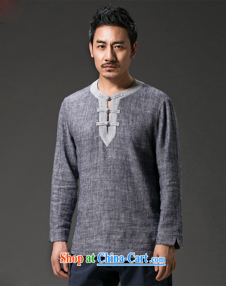 Products HANNIZI new retro China wind men's Chinese loose cotton the hermit cynosure serving tray for casual male gray XXXXL pictures, price, brand platters! Elections are good character, the national distribution, so why buy now enjoy more preferential! Health