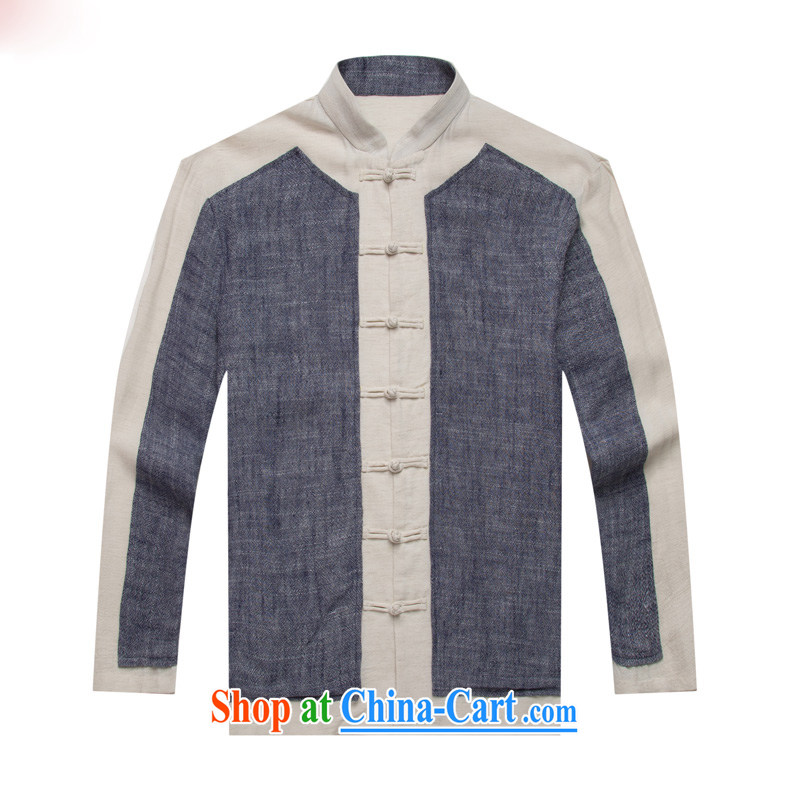 Products HUNNZ Chinese natural linen men Han-relaxed and stylish spell color Simple Chinese detained the male gown gray XXXXL pictures, price, brand platters! Elections are good character, the national distribution, so why buy now enjoy more preferential! Health