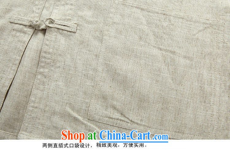 The chestnut mouse  autumn new linen long-sleeved Tang is in the men's long-sleeved elderly men Tang package with beige Kit XXL pictures, price, brand platters! Elections are good character, the national distribution, so why buy now enjoy more preferential! Health