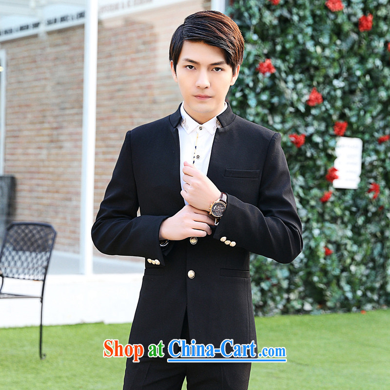 Dan Jie Shi, who wore the Korean Beauty 2015 autumn new Korean men's beauty business casual style suit suit black L, Dan Jie Shi (DANJIESHI), online shopping