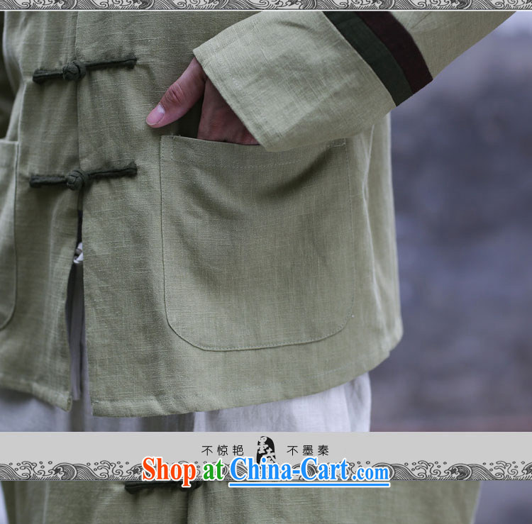 The Qin original 2015 autumn and winter clothes, new linen men's T-shirt Ethnic Wind Classic tray snap spell color thick coat mfby 081,306 green are code pictures, price, brand platters! Elections are good character, the national distribution, so why buy now enjoy more preferential! Health