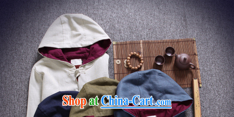 Dan Jie Shi 2015 New National wind Chinese male Tang with Korea, the charge-back hoodie retro ethnic wind jacket men's casual stylish Peacock Blue M pictures, price, brand platters! Elections are good character, the national distribution, so why buy now enjoy more preferential! Health