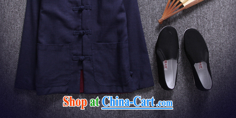 Dan Jie Shi 2015 New National wind Chinese male Tang with Korea, the charge-back hoodie retro ethnic wind jacket men's casual stylish Peacock Blue M pictures, price, brand platters! Elections are good character, the national distribution, so why buy now enjoy more preferential! Health