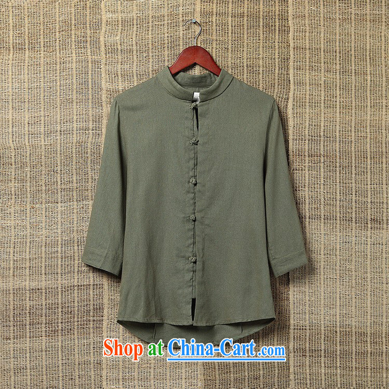 Dan Jie Shi 2015 new ethnic Chinese style Chinese, for the withholding of the shirt older kung fu T-shirt culture T-shirt 9 color 6 leisure chic and comfortable green green XXL, Dan Jie Shi (DAN JIE SHI), on-line shopping
