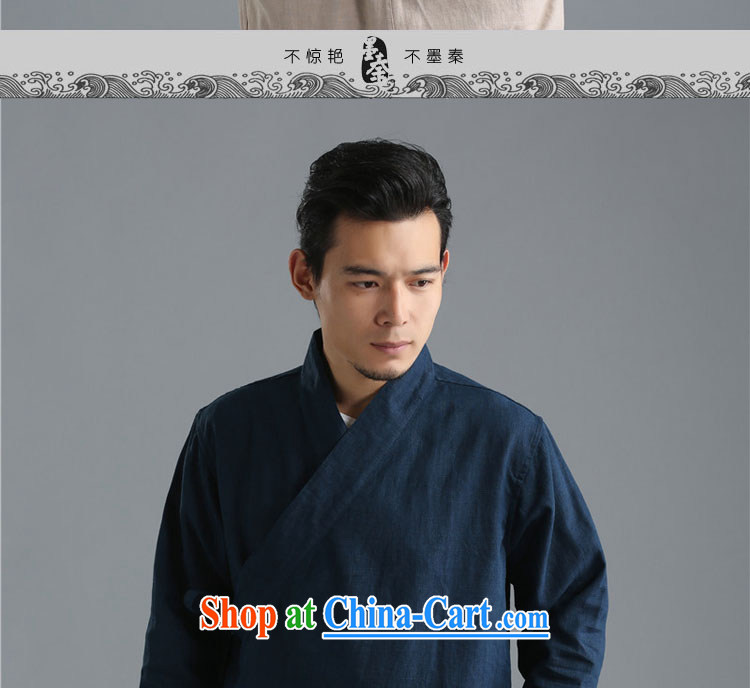 The Qin original 2015 autumn fashion new linen men's T-shirt plain-colored long-sleeved shirt T National wind, served 081,304 mfby white XL/big picture, price, brand platters! Elections are good character, the national distribution, so why buy now enjoy more preferential! Health