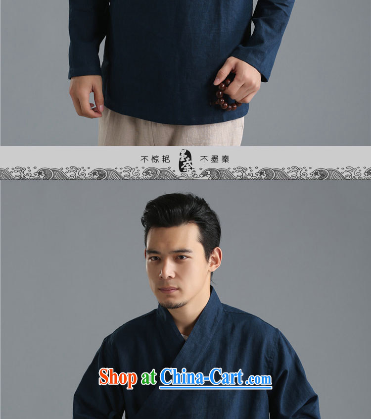 The Qin original 2015 autumn fashion new linen men's T-shirt plain-colored long-sleeved shirt T National wind, served 081,304 mfby white XL/big picture, price, brand platters! Elections are good character, the national distribution, so why buy now enjoy more preferential! Health