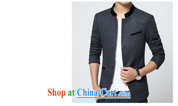 Dan Jie Shi 2015 new Sun Yat-sen youth with autumn the new Korean Beauty suit men's jackets small suit casual stylish, comfortable black 2 XL pictures, price, brand platters! Elections are good character, the national distribution, so why buy now enjoy more preferential! Health