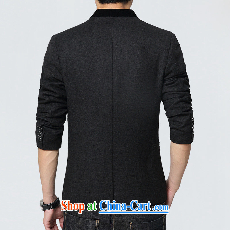 Dan Jie Shi 2015 new Sun Yat-sen youth with autumn and the New Korean Beauty suit men's jackets small suit casual stylish, comfortable black 2 XL, Dan Jie Shi (DAN JIE SHI), shopping on the Internet